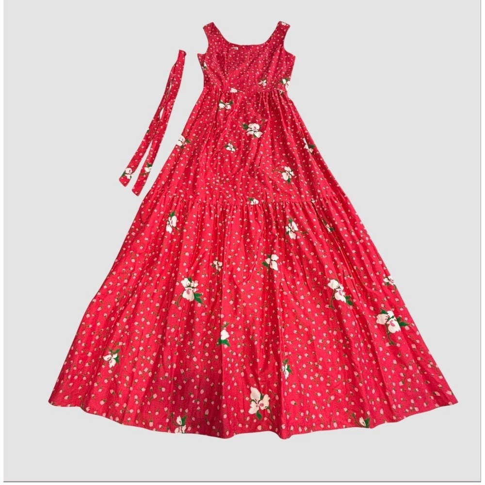 Vintage Carol &‎ Mary Honolulu By Malia Womens 8 Floral Sleeveless Maxi Dress